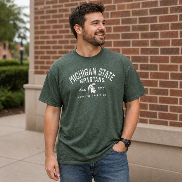 Pro Edge by Knights Apparel Other - Michigan State Spartans T Shirt Mens 3XL Green NWT Pro Edge NCAA